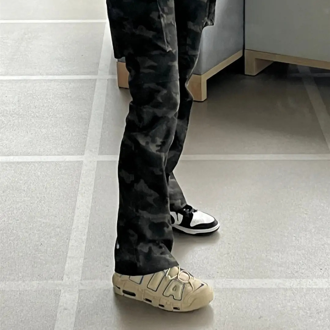 나이키 에어 모어 업템포 라임스톤 앤 발레리안 블루 DV6993-200 - 이미지 5
